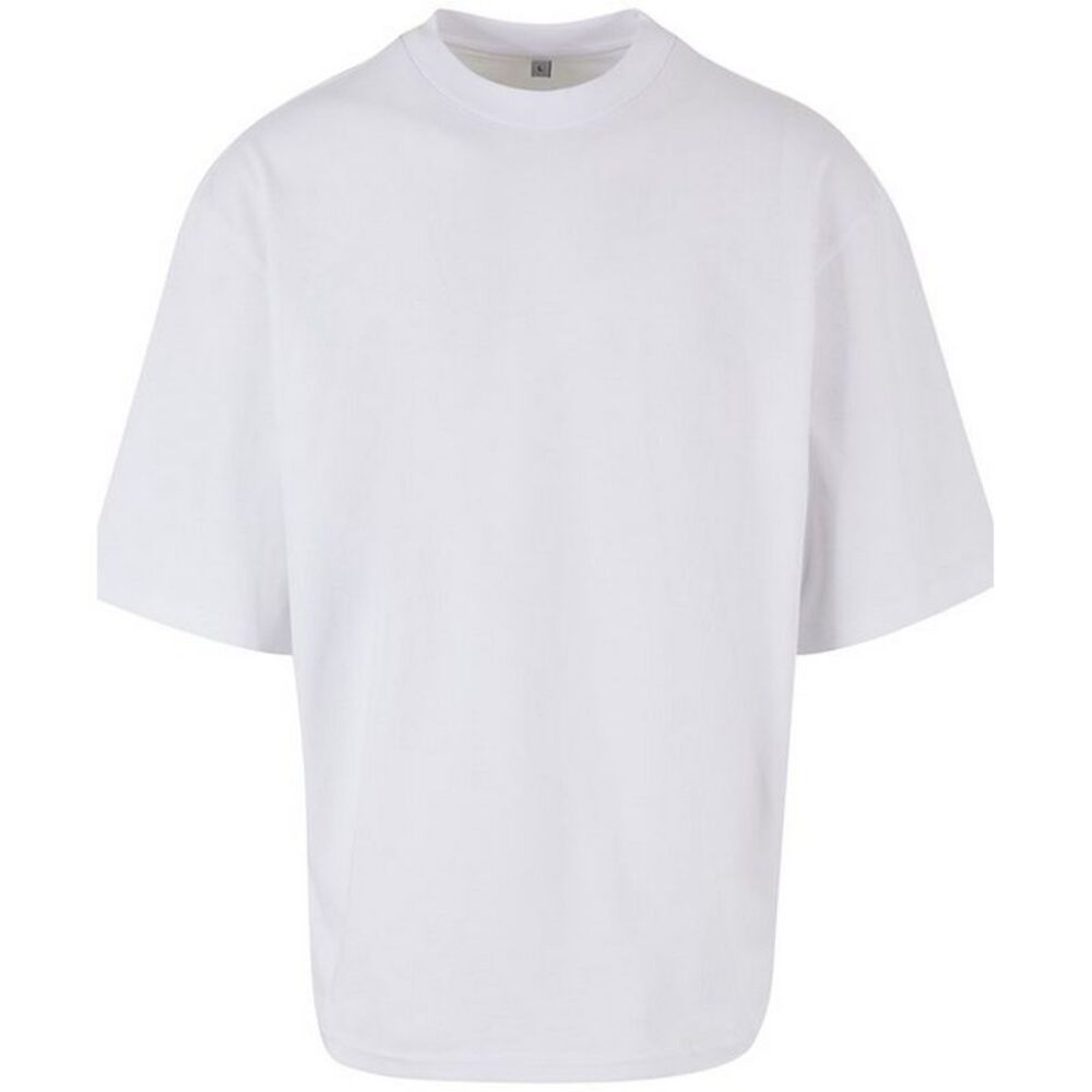 Build Your Brand Mens Oversized T-Shirt / White